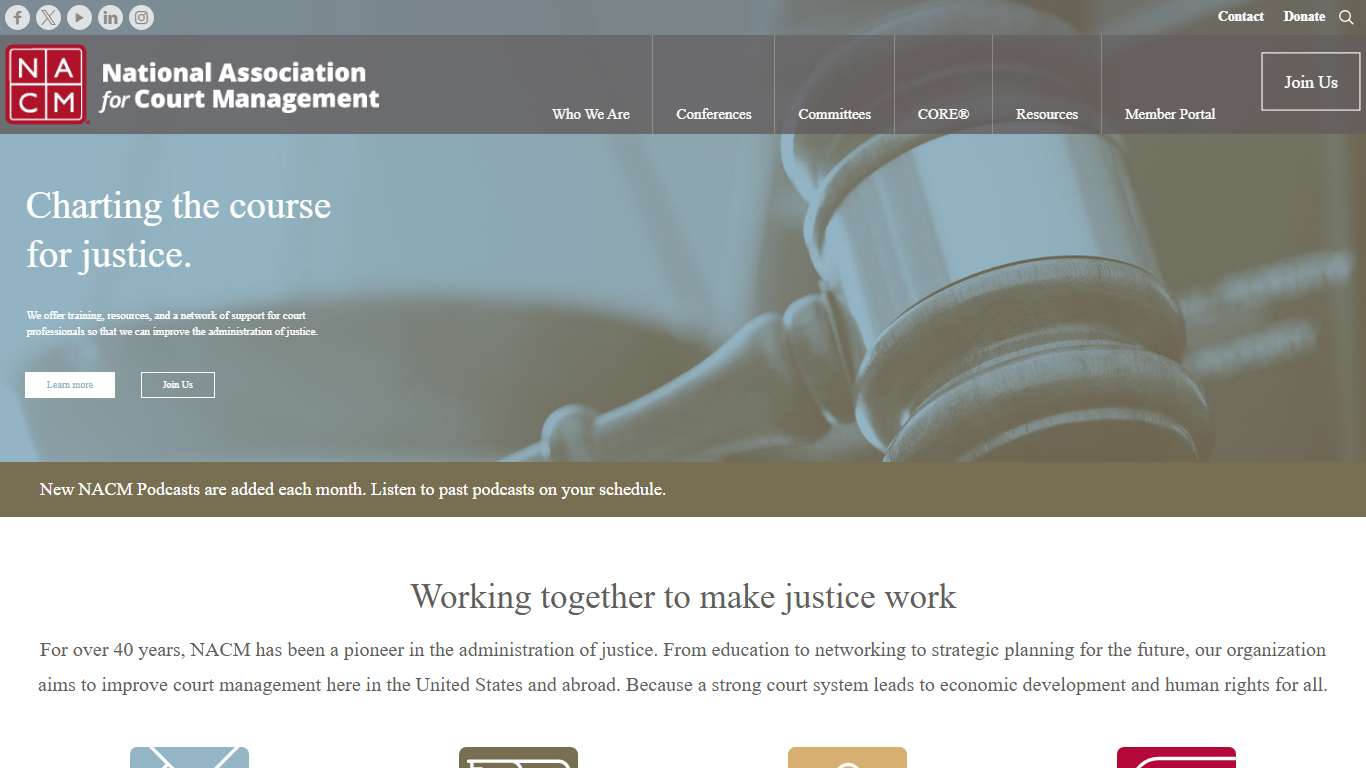 National Association for Court Management – Strengthening Court Professionals