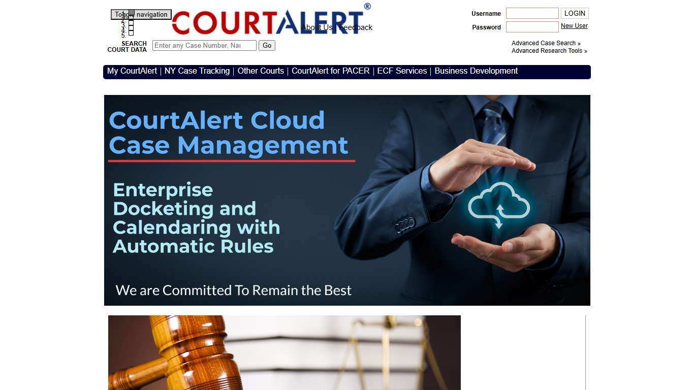 CourtAlert | Where the Court's Data Comes to You